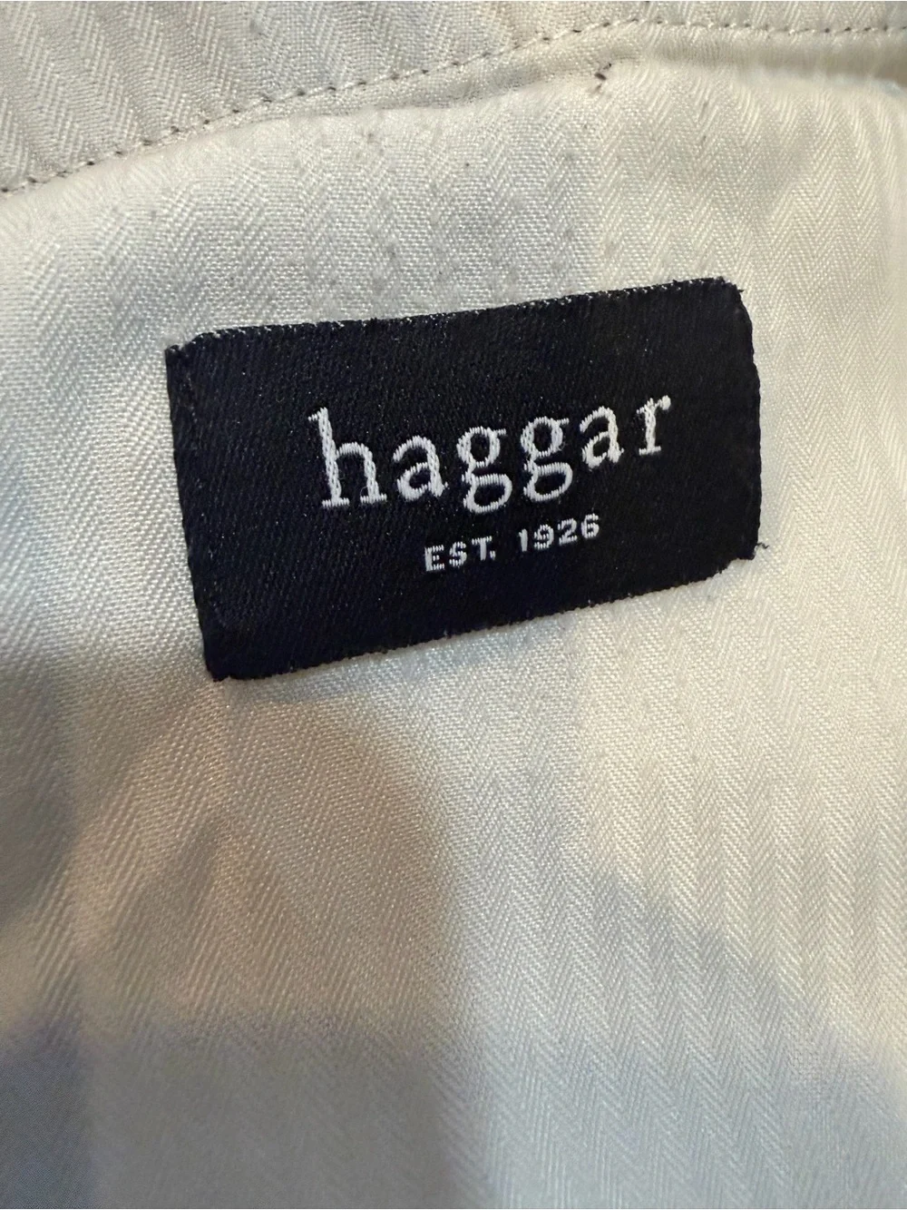 Men’s Haggar Classic Fit Original Khaki Flat Front Dress Pants 38x34